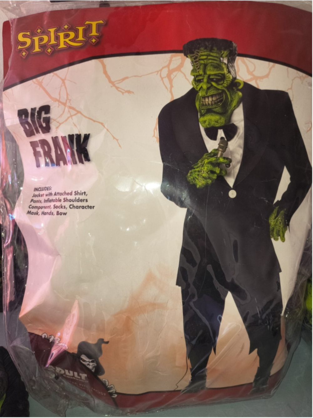 Big Frank Frankenstein Monster Fancy Dress Up Halloween Deluxe Adult Costume GUC